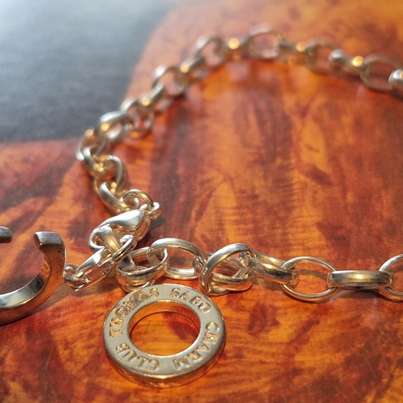 Thomas Sabo Sterling Silver Chain Bracelet with "C"charm - Picture 4 of 4